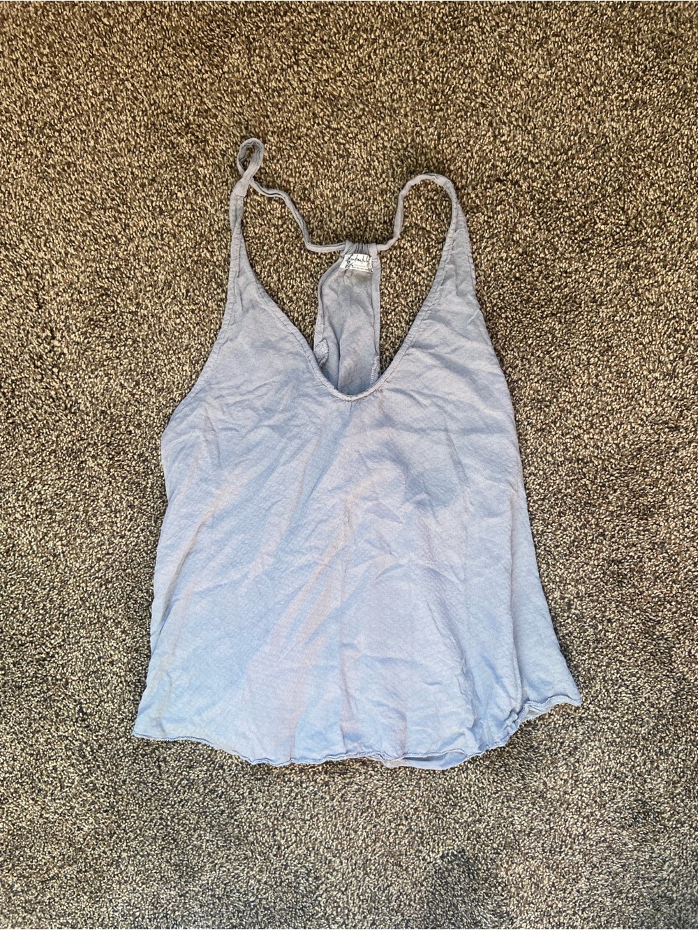 Intimately Free People Grey 100% Rayon Racerback Tank Small